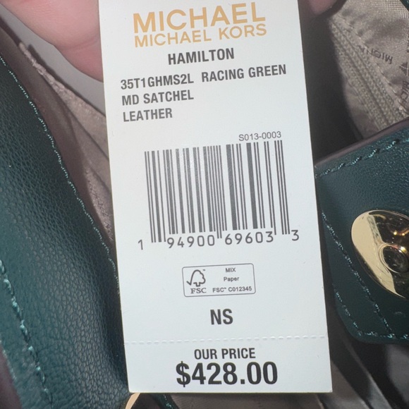 NWT Michael Kors Hamilton Medium Satchel with matching wallet. - Picture 5 of 8